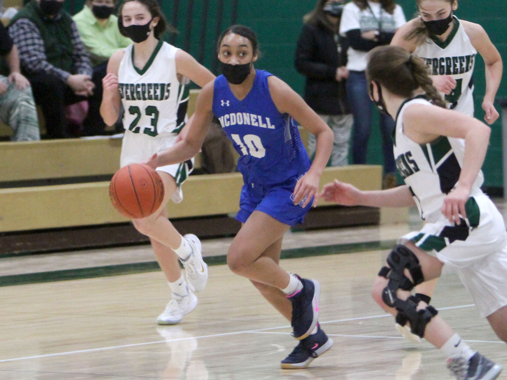 McDonell girls basketball at Northwood 2-18-21